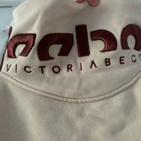Reebok x Victoria bekham beige quater zip sweater - Picture 4 of 4